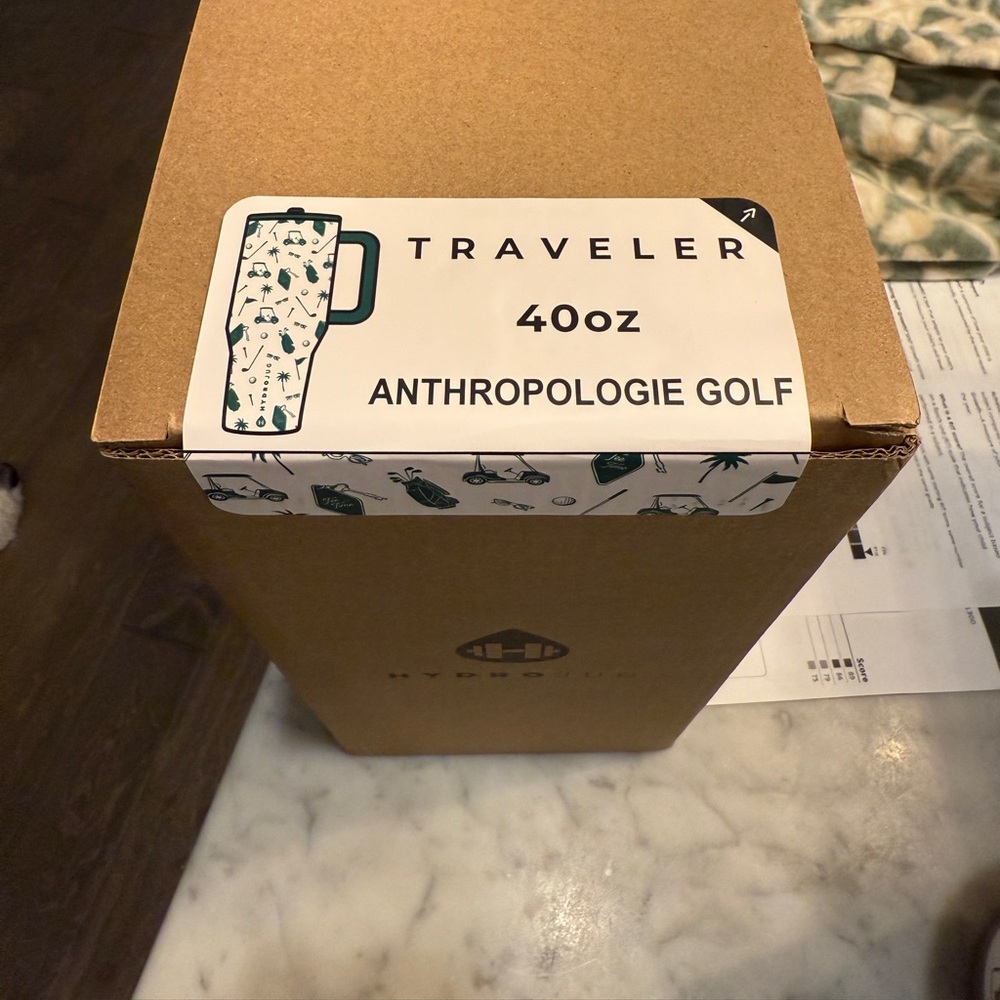 New in Box Hydrojug x Anthropologie Collab Golf Tumbler 40oz. - Picture 2 of 3